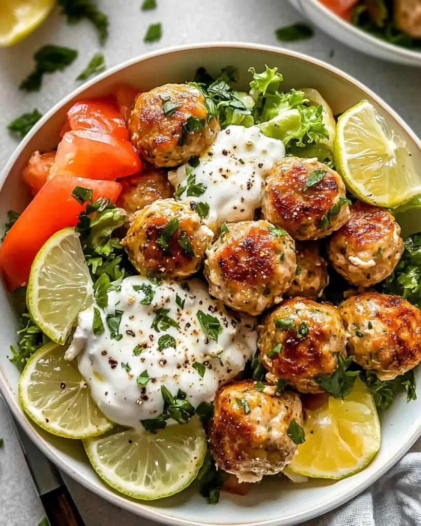 Greek Chicken Meatballs