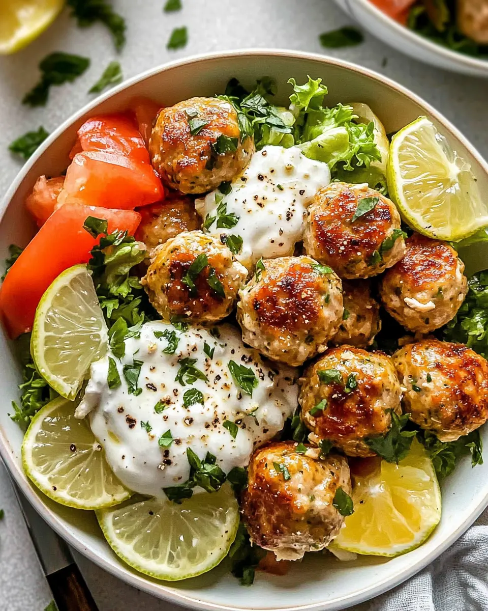 Greek Chicken Meatballs