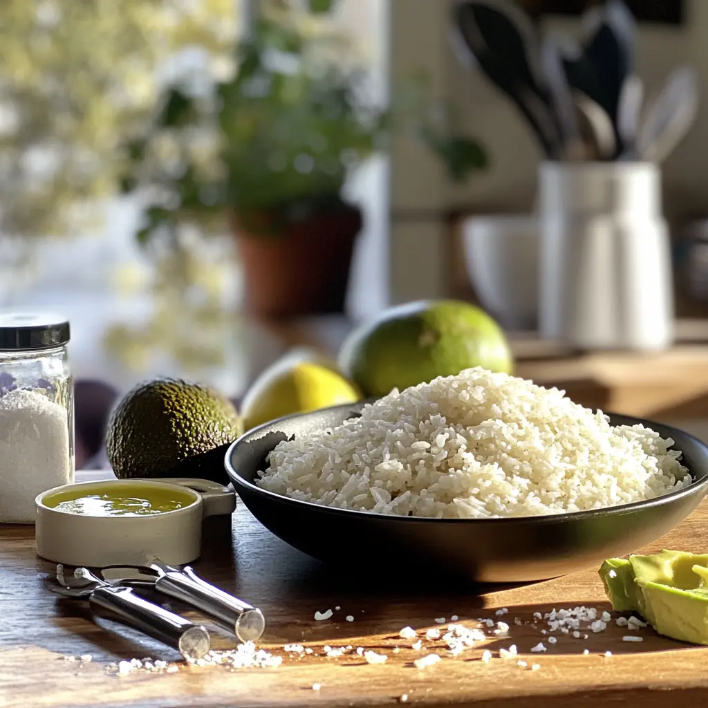 Crispy Rice Air Fryer ingredients