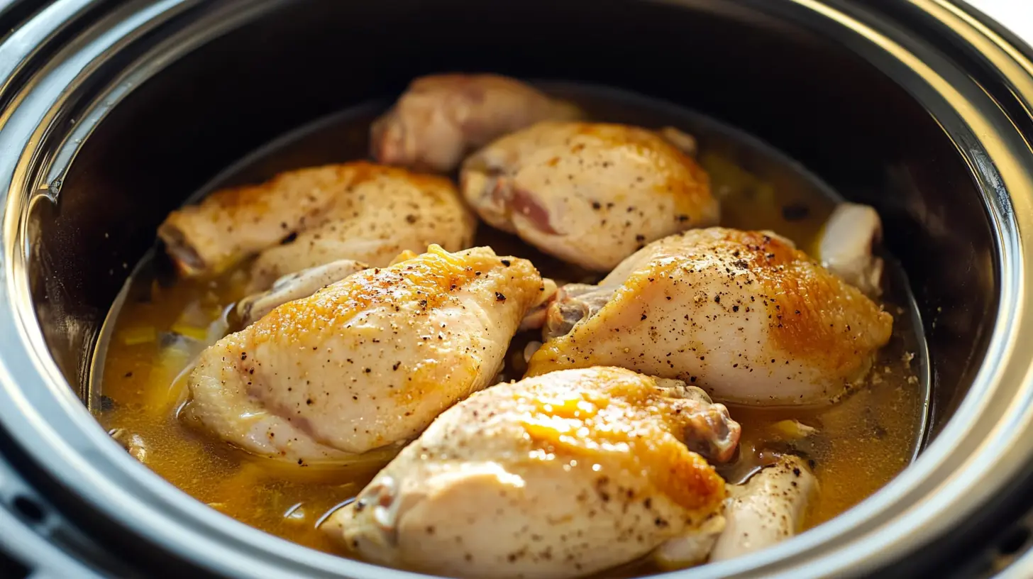 Frozen Chicken in a Crock Pot